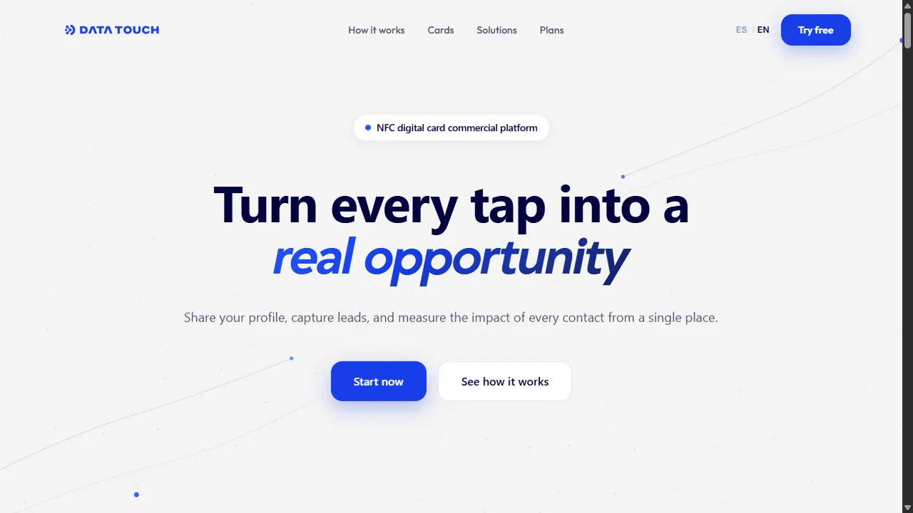 DataTouch — In-house product